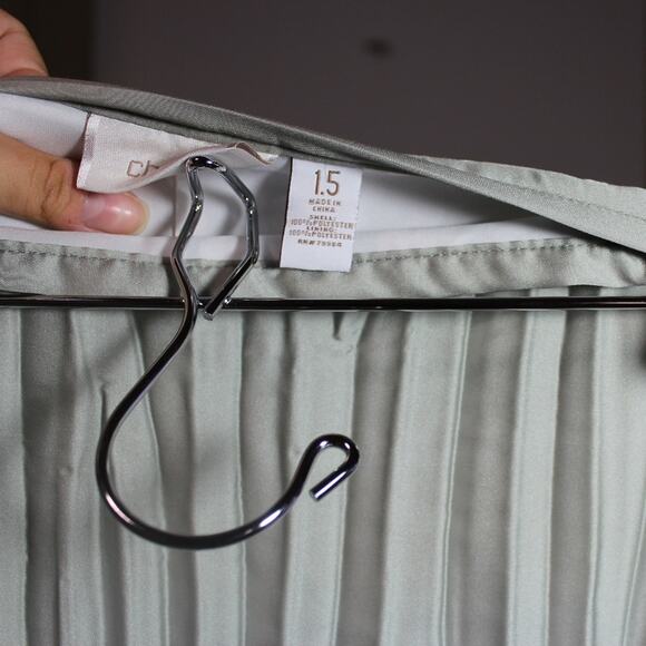 CHICO’S Light Green Maxi Skirt Size 1.5 - Picture 4 of 4